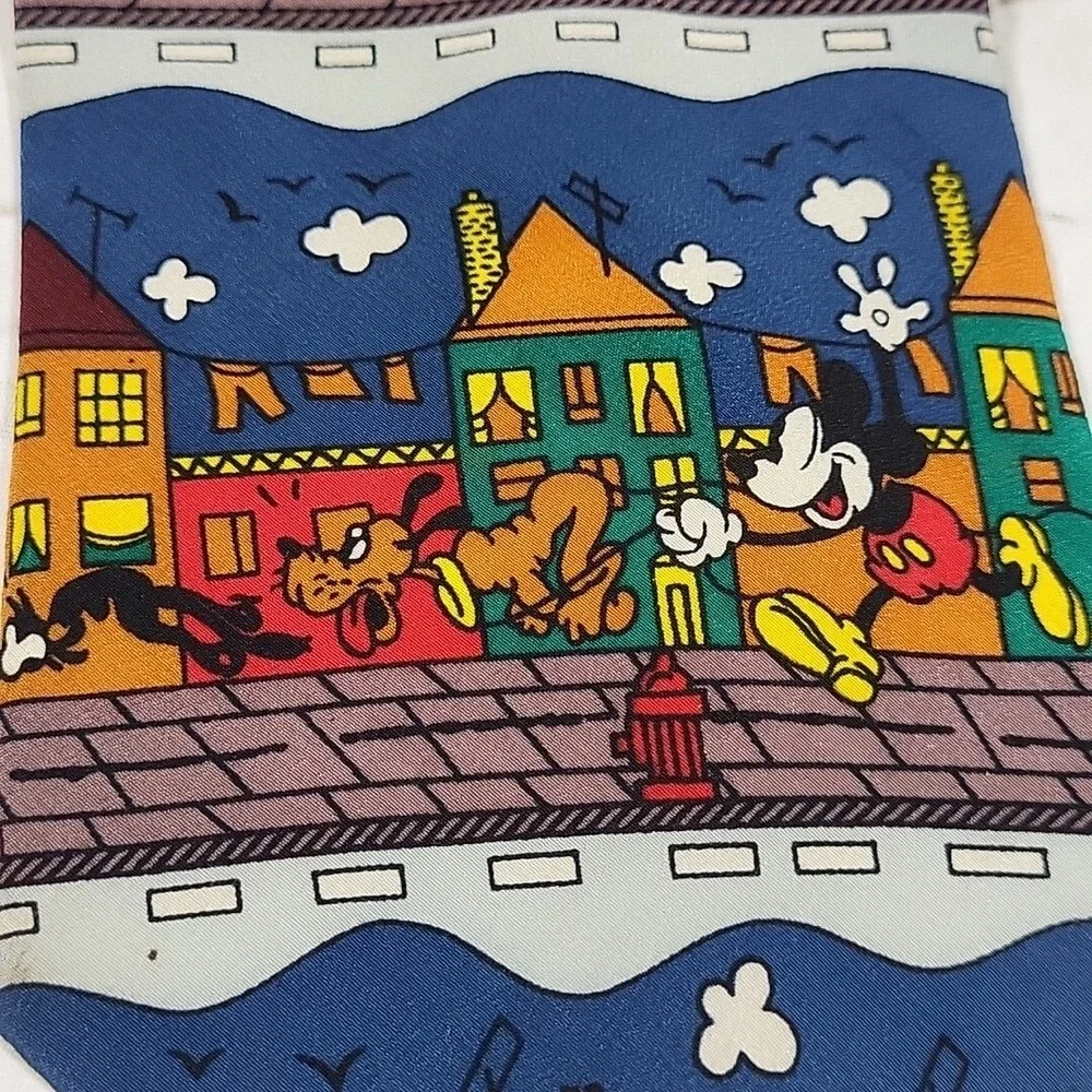 MICKEY UNLIMITED Neck tie Balancine Inc DISNEY Mickey‎ and Pluto Los Angeles USA